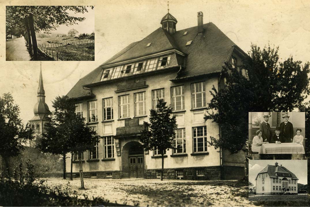 Das Bild zeigt die Schule im Jahr 1910