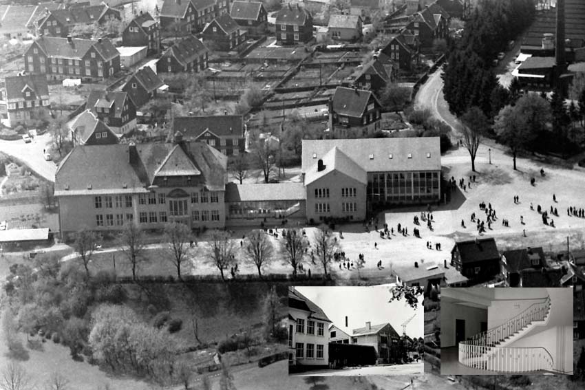 Das Bild zeigt die Schule im Jahr 1959