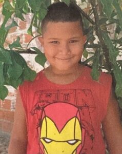 Das Bild zeigt das Patenkind Samuel Conceicoa Reis