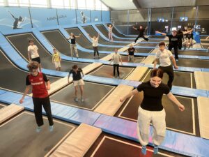 Von Sprüngen und Strikes - Klasse 7 auf Wandertag 3