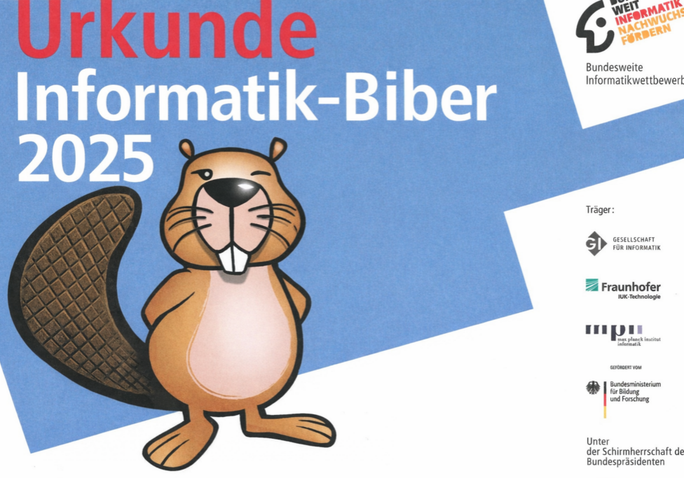 Urkunde Informatik Biber